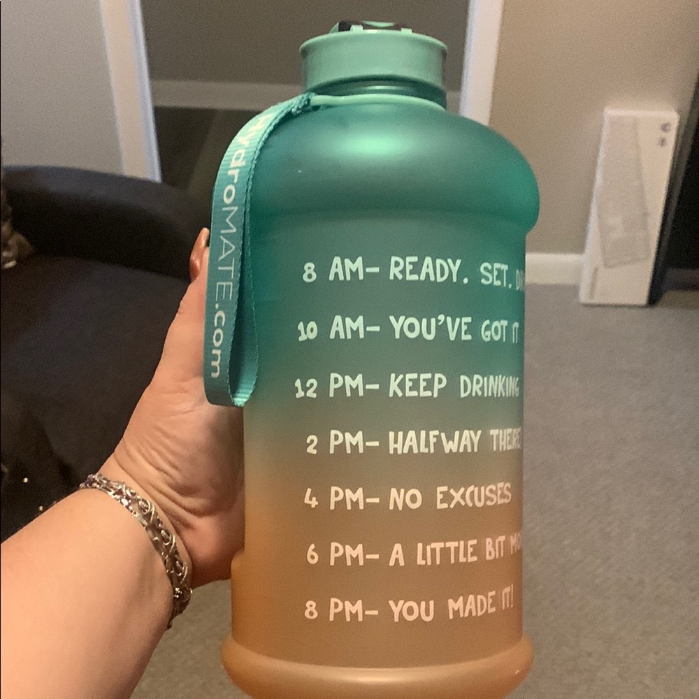 Gradient Water Bottle - Blue and Tan